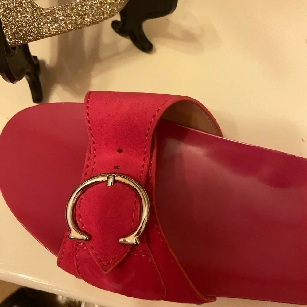 New WITH BOX PINK COACH SANDALS SIZE 6 - Picture 9 of 12